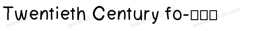 Twentieth Century fo字体转换